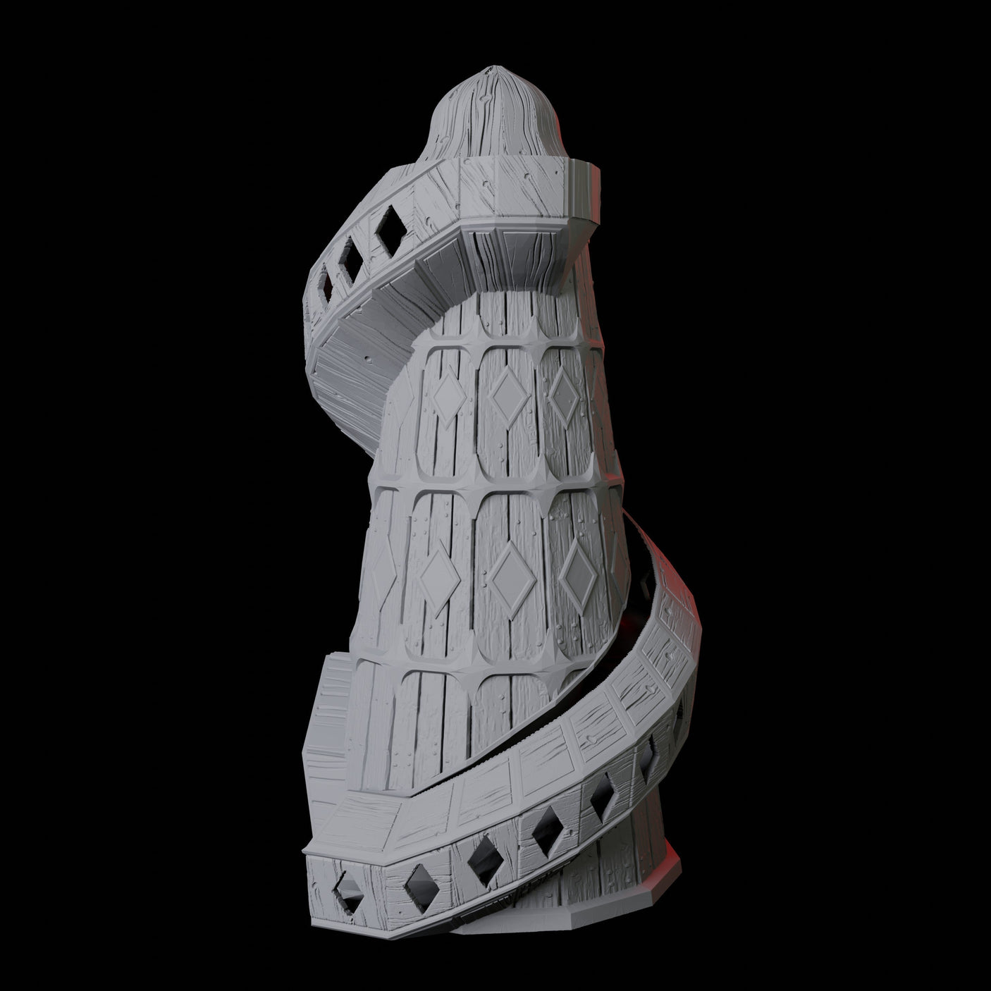 Helter Skelter Dice Tower Miniature for Dungeons and Dragons, Pathfinder or other TTRPGs