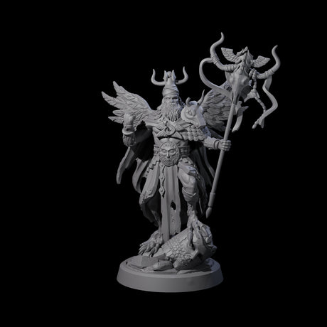 Herald Human Cleric Miniature for Dungeons and Dragons, Pathfinder or other TTRPGs