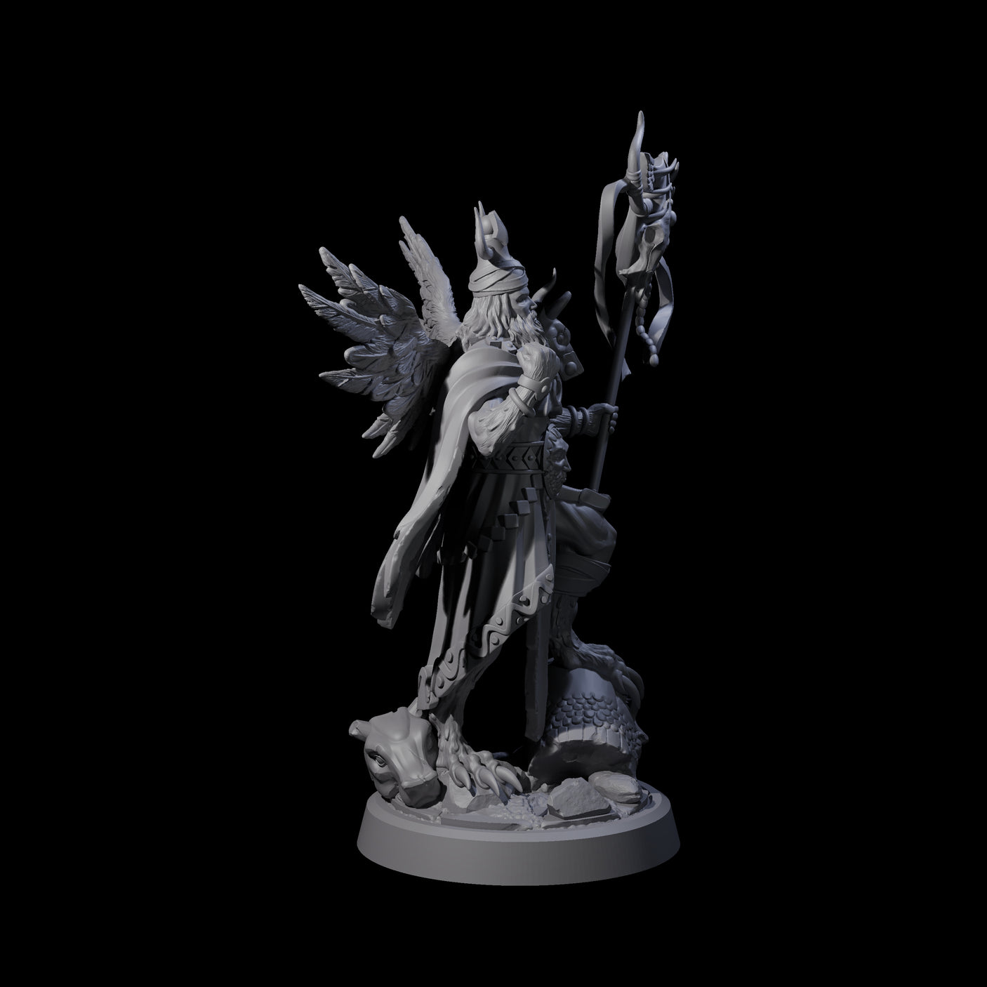 Herald Human Cleric Miniature for Dungeons and Dragons, Pathfinder or other TTRPGs