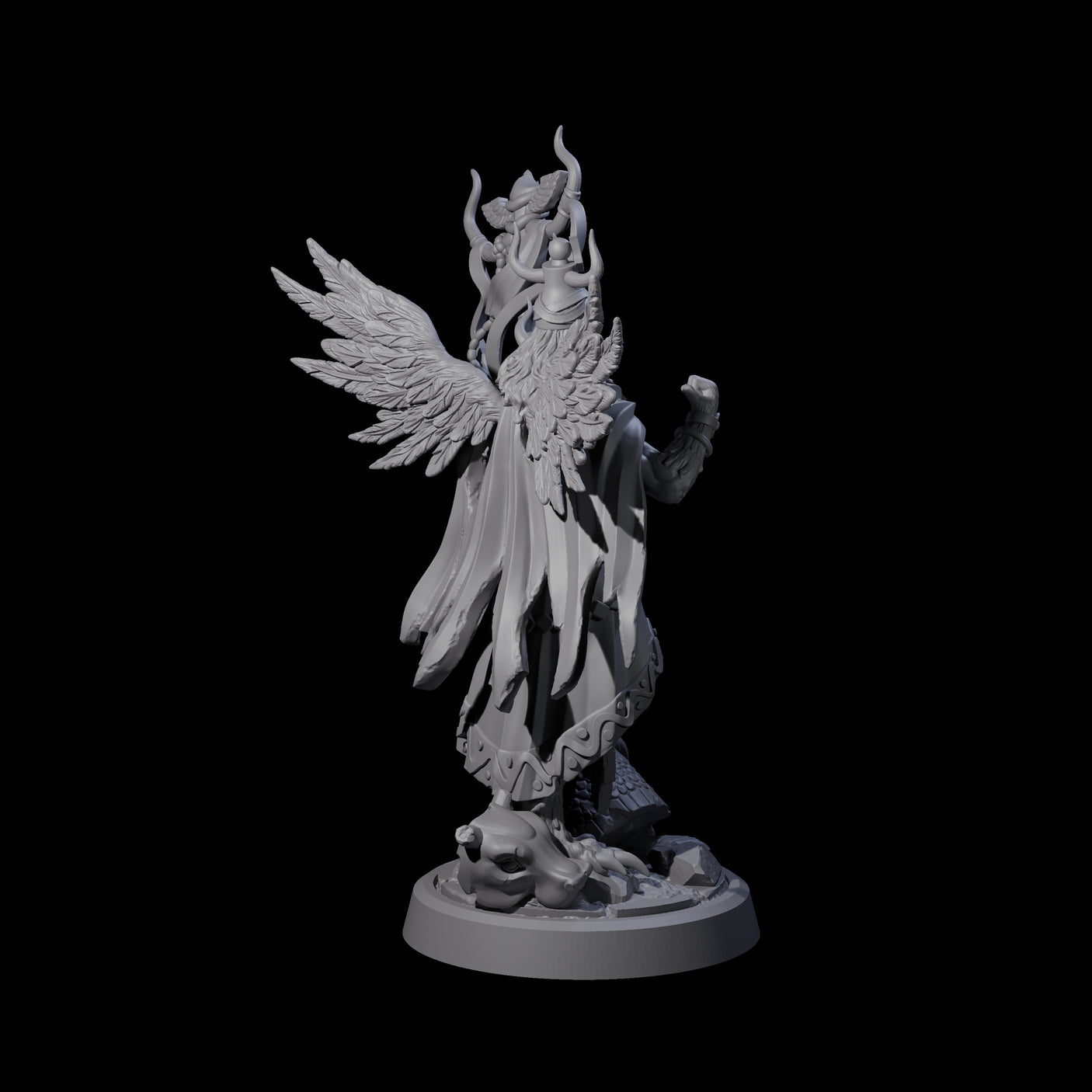 Herald Human Cleric Miniature for Dungeons and Dragons, Pathfinder or other TTRPGs