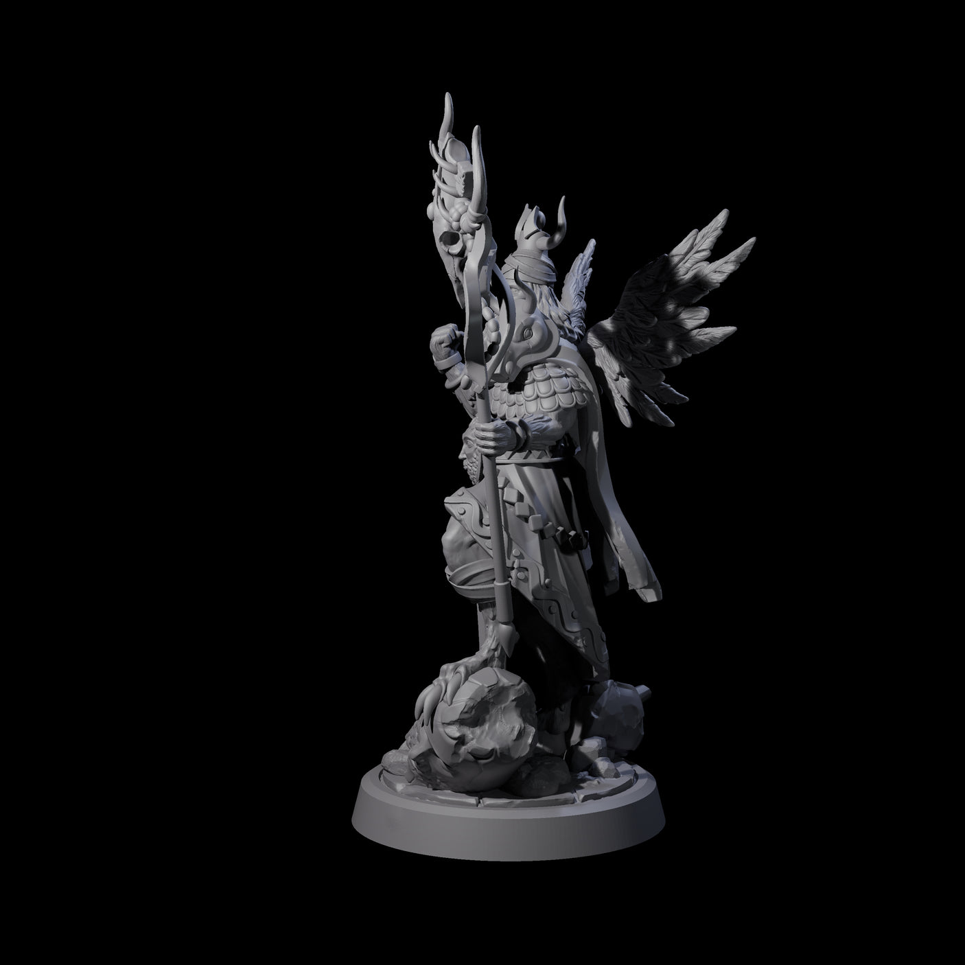 Herald Human Cleric Miniature for Dungeons and Dragons, Pathfinder or other TTRPGs