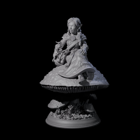 Herbalist Halfling Miniature for Dungeons and Dragons, Pathfinder or other TTRPGs