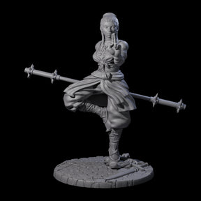 Herklia - Poised Calm Monk Miniature for Dungeons and Dragons, Pathfinder or other TTRPGs