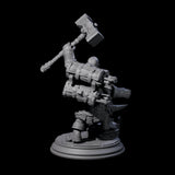 Heroic Dwarf Blacksmith Miniature for Dungeons and Dragons, Pathfinder or other TTRPGs
