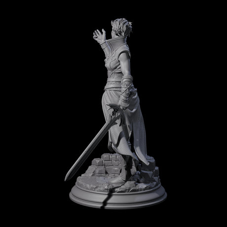 Hexblade Elf Sorcerer Miniature for Dungeons and Dragons, Pathfinder or other TTRPGs