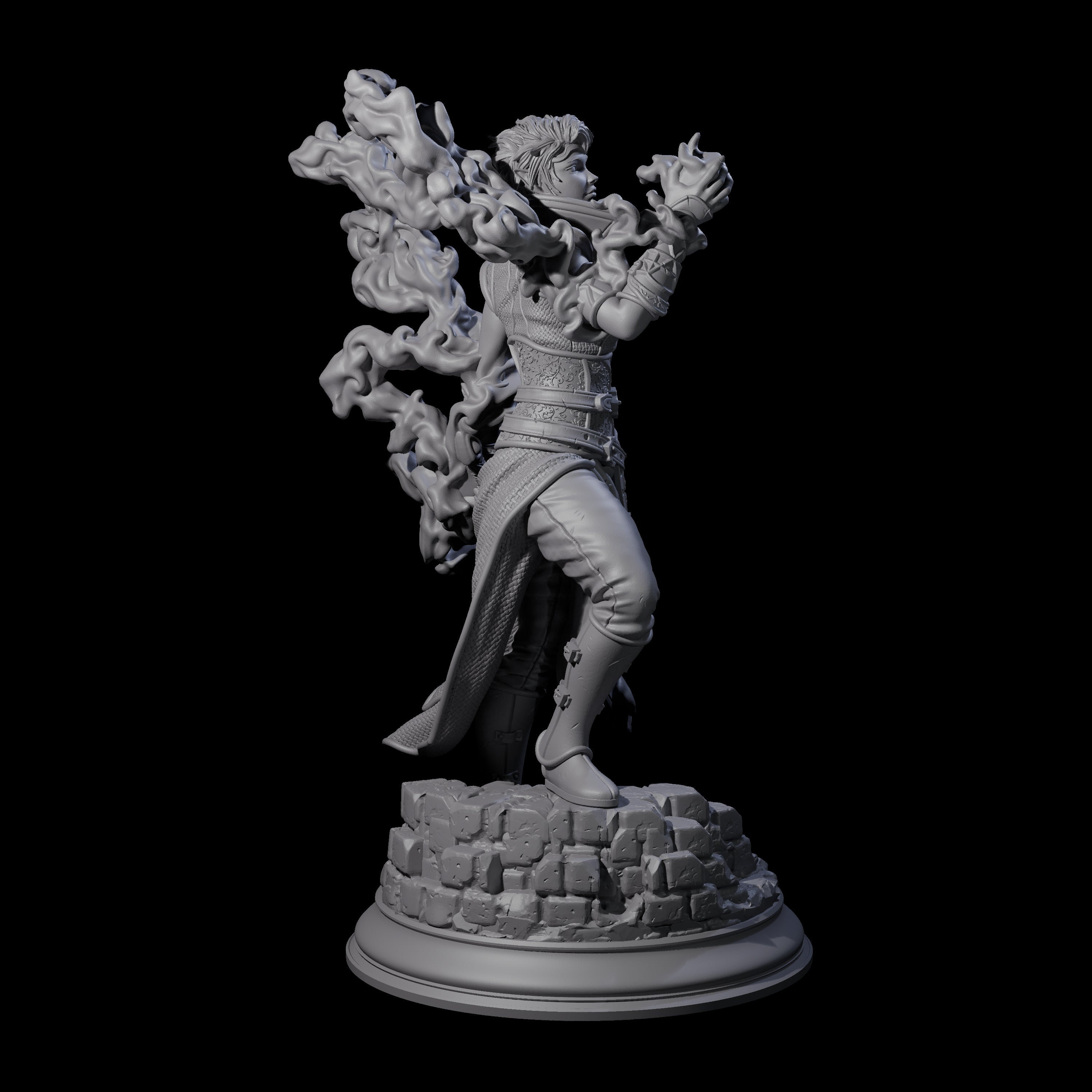 Hexblade Elf Sorcerer Miniature for Dungeons and Dragons, Pathfinder or other TTRPGs