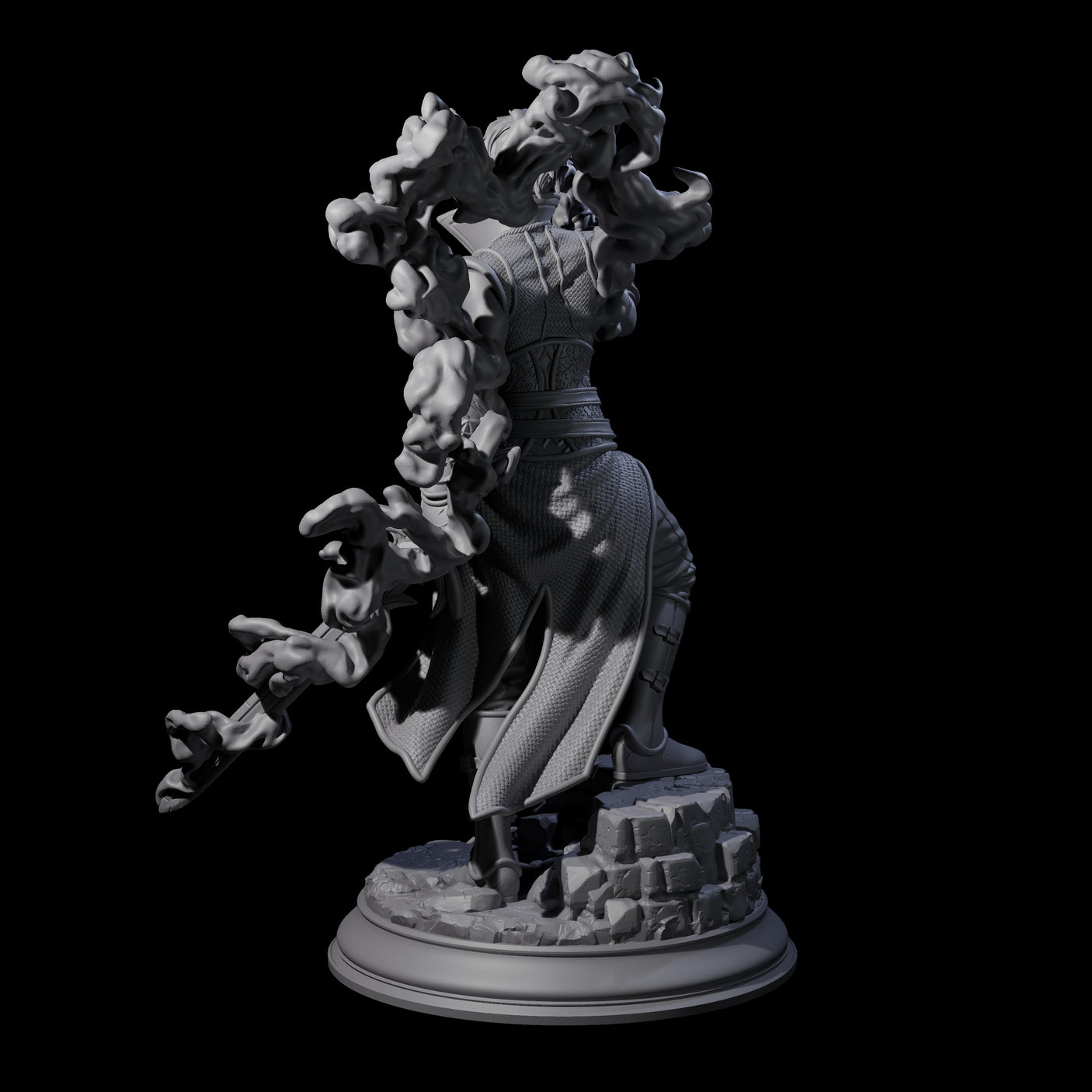 Hexblade Elf Sorcerer Miniature for Dungeons and Dragons, Pathfinder or other TTRPGs