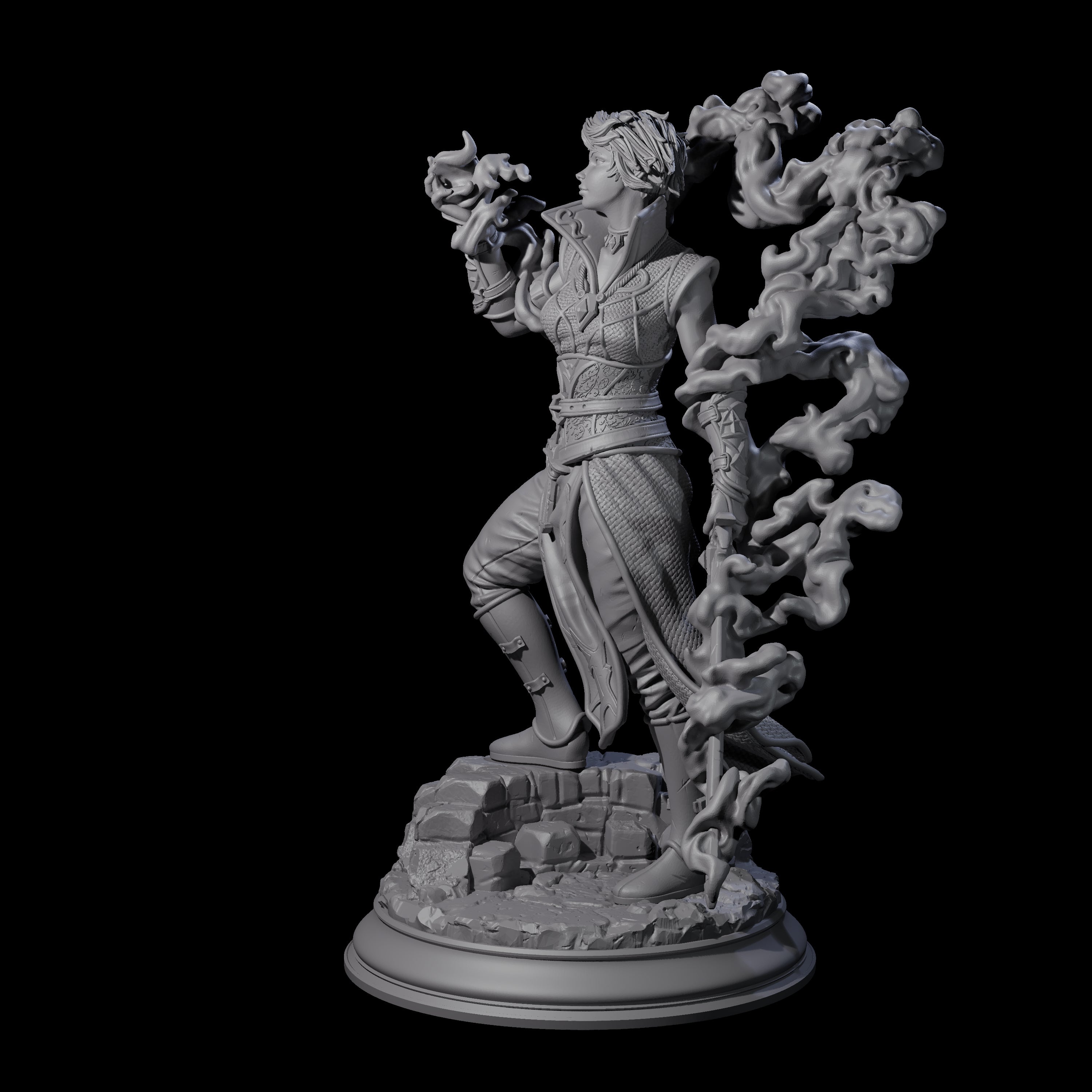 Hexblade Elf Sorcerer Miniature for Dungeons and Dragons, Pathfinder or other TTRPGs