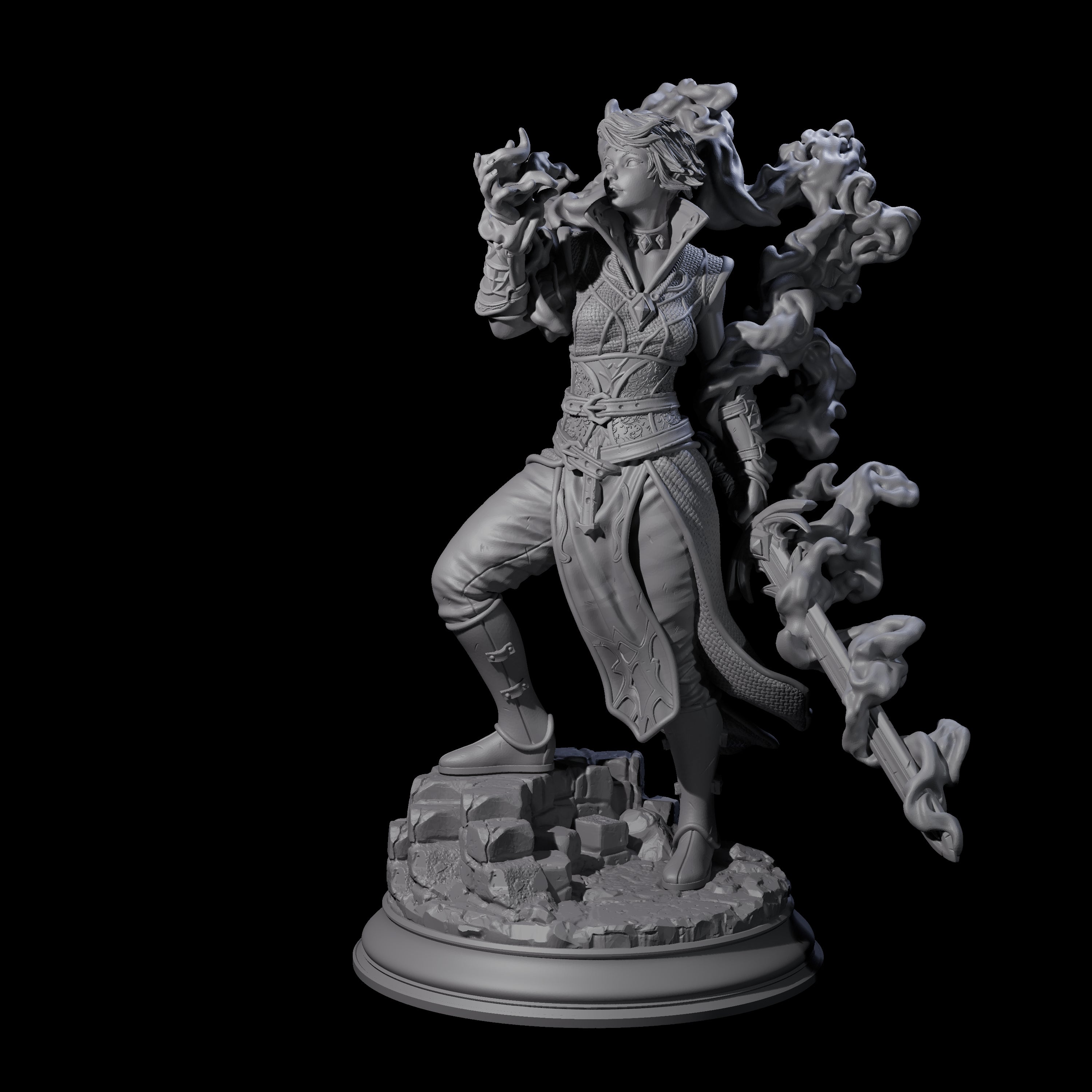 Hexblade Elf Sorcerer Miniature for Dungeons and Dragons, Pathfinder or other TTRPGs