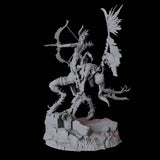 Hideous Demonic Cavalry A Miniature for Dungeons and Dragons, Pathfinder or other TTRPGs