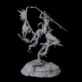 Hideous Demonic Cavalry B Miniature for Dungeons and Dragons, Pathfinder or other TTRPGs