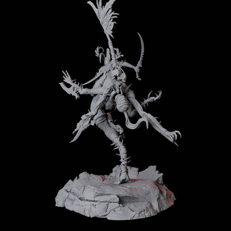 Hideous Demonic Cavalry C Miniature for Dungeons and Dragons, Pathfinder or other TTRPGs