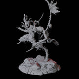 Hideous Demonic Cavalry C Miniature for Dungeons and Dragons, Pathfinder or other TTRPGs