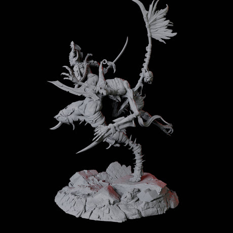 Hideous Demonic Cavalry C Miniature for Dungeons and Dragons, Pathfinder or other TTRPGs