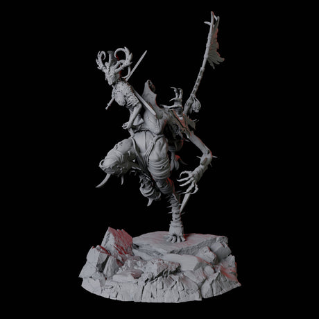 Hideous Demonic Cavalry C Miniature for Dungeons and Dragons, Pathfinder or other TTRPGs