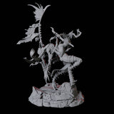 Hideous Demonic Cavalry D Miniature for Dungeons and Dragons, Pathfinder or other TTRPGs