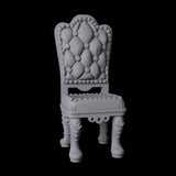 High Backed Chair Miniature for Dungeons and Dragons, Pathfinder or other TTRPGs