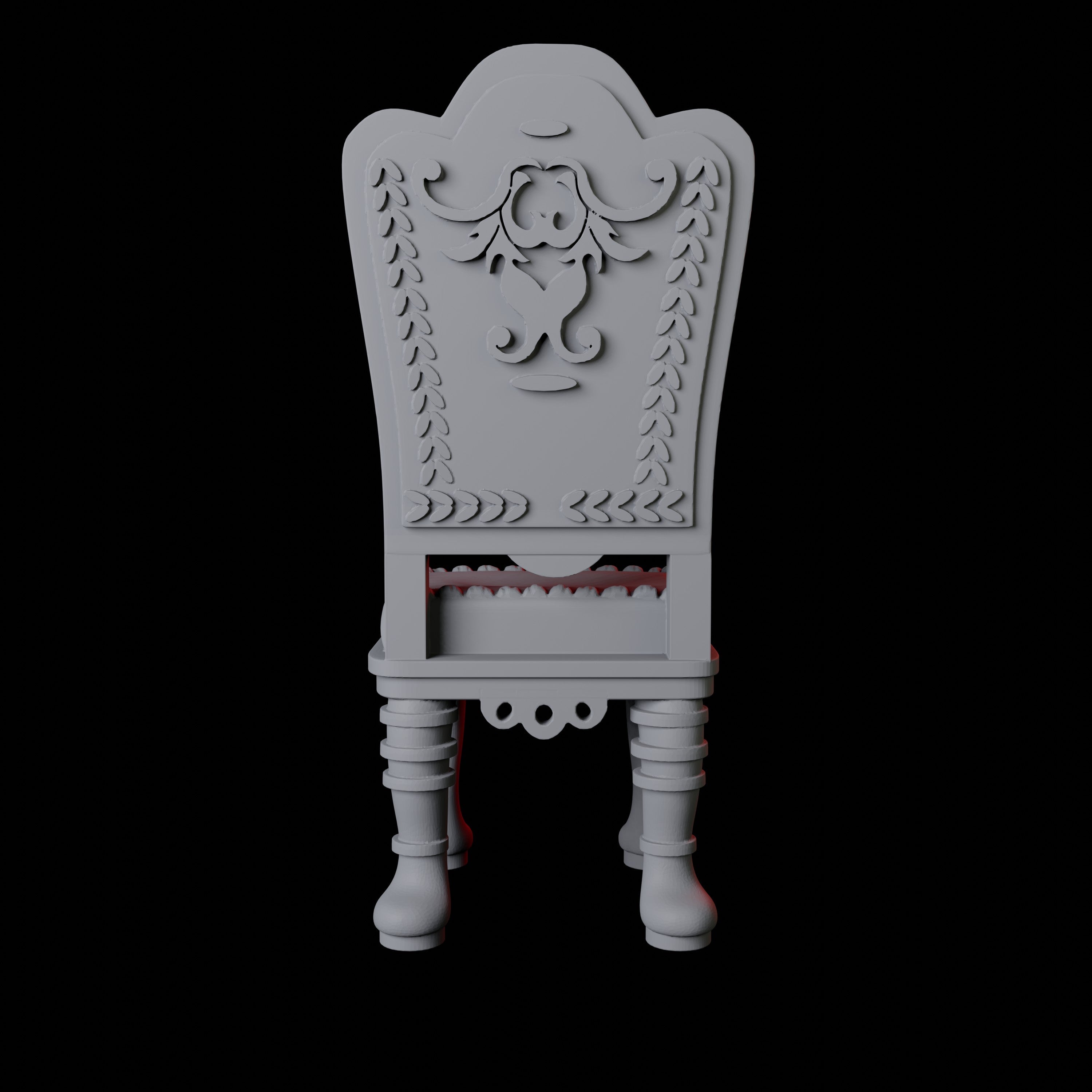 High Backed Chair Miniature for Dungeons and Dragons