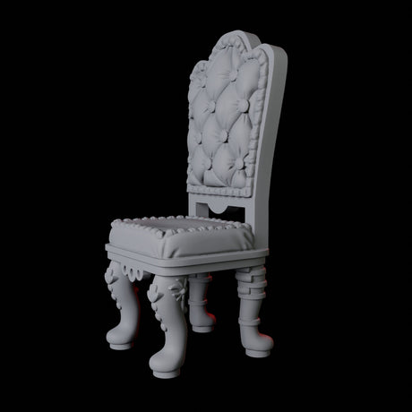High Backed Chair Miniature for Dungeons and Dragons, Pathfinder or other TTRPGs