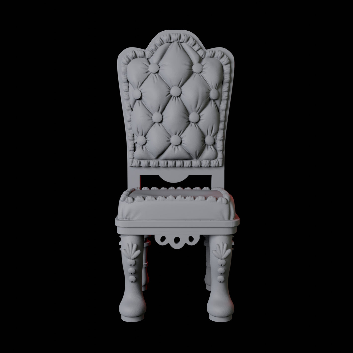 High Backed Chair Miniature for Dungeons and Dragons, Pathfinder or other TTRPGs