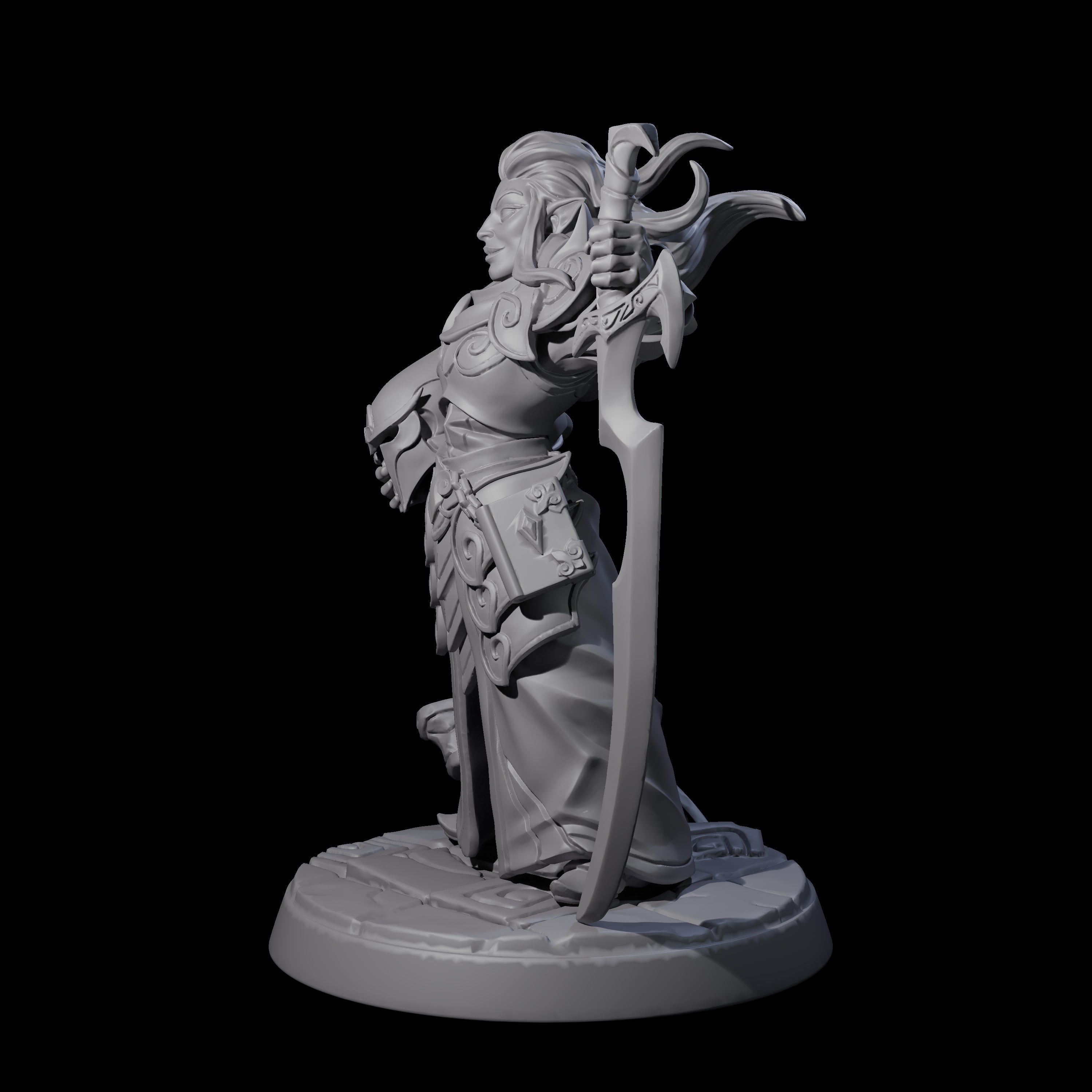 High Elf General Miniature for Dungeons and Dragons, Pathfinder or other TTRPGs