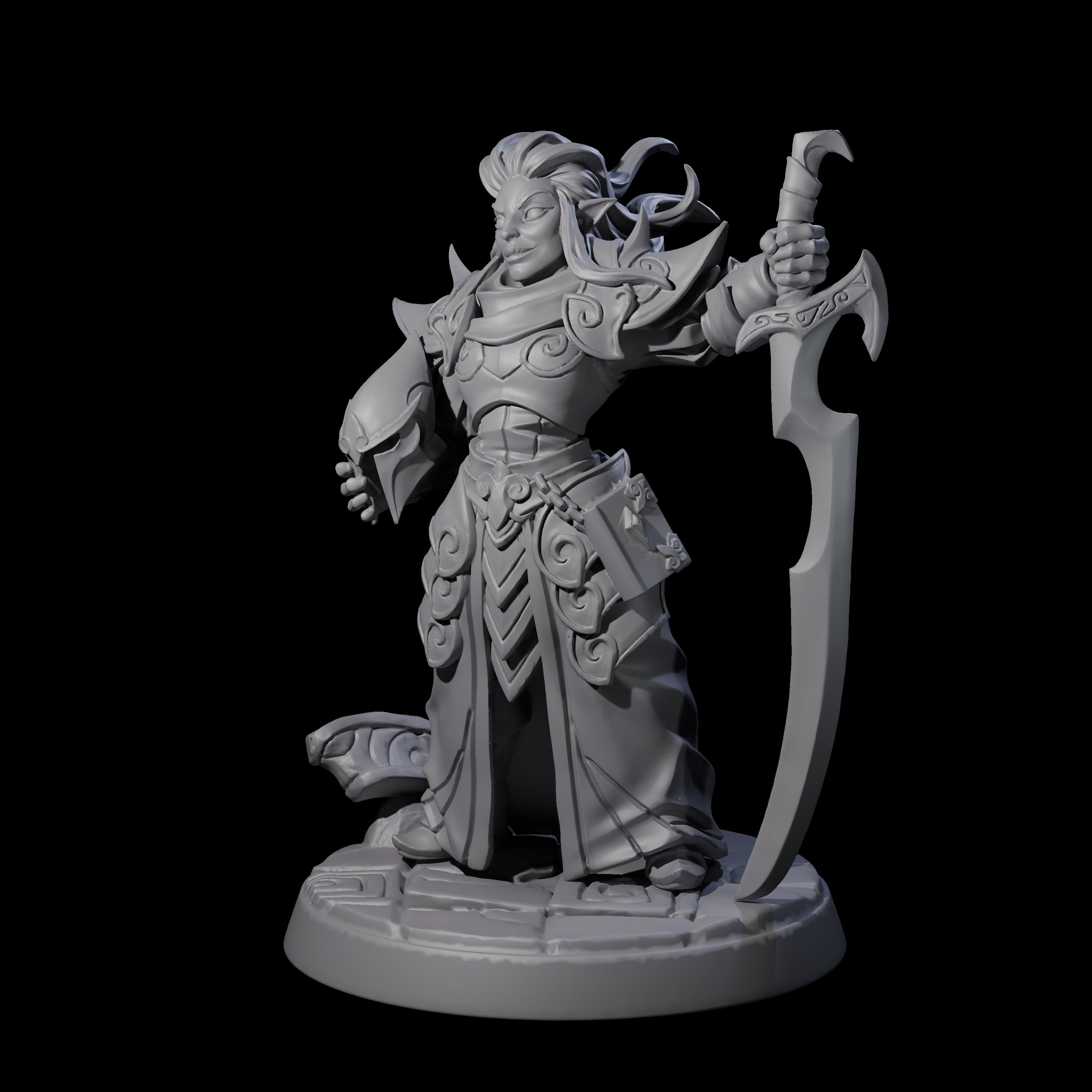 High Elf General Miniature for Dungeons and Dragons, Pathfinder or other TTRPGs