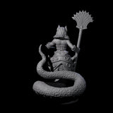 Hissing Corrupted Tabaxi Miniature for Dungeons and Dragons, Pathfinder or other TTRPGs