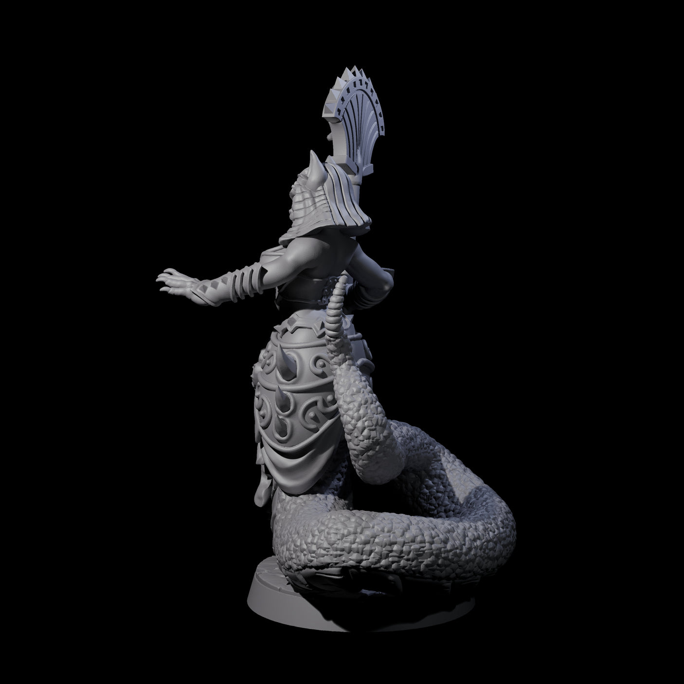 Hissing Corrupted Tabaxi Miniature for Dungeons and Dragons, Pathfinder or other TTRPGs