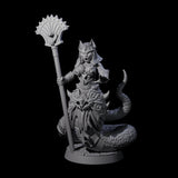 Hissing Corrupted Tabaxi Miniature for Dungeons and Dragons, Pathfinder or other TTRPGs