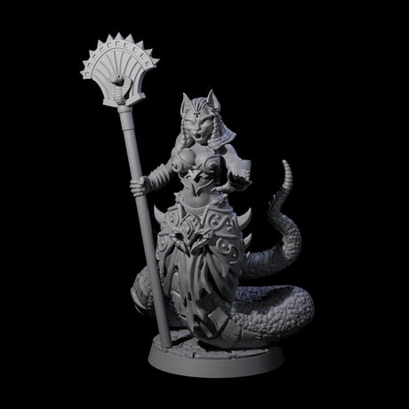 Hissing Corrupted Tabaxi Miniature for Dungeons and Dragons, Pathfinder or other TTRPGs