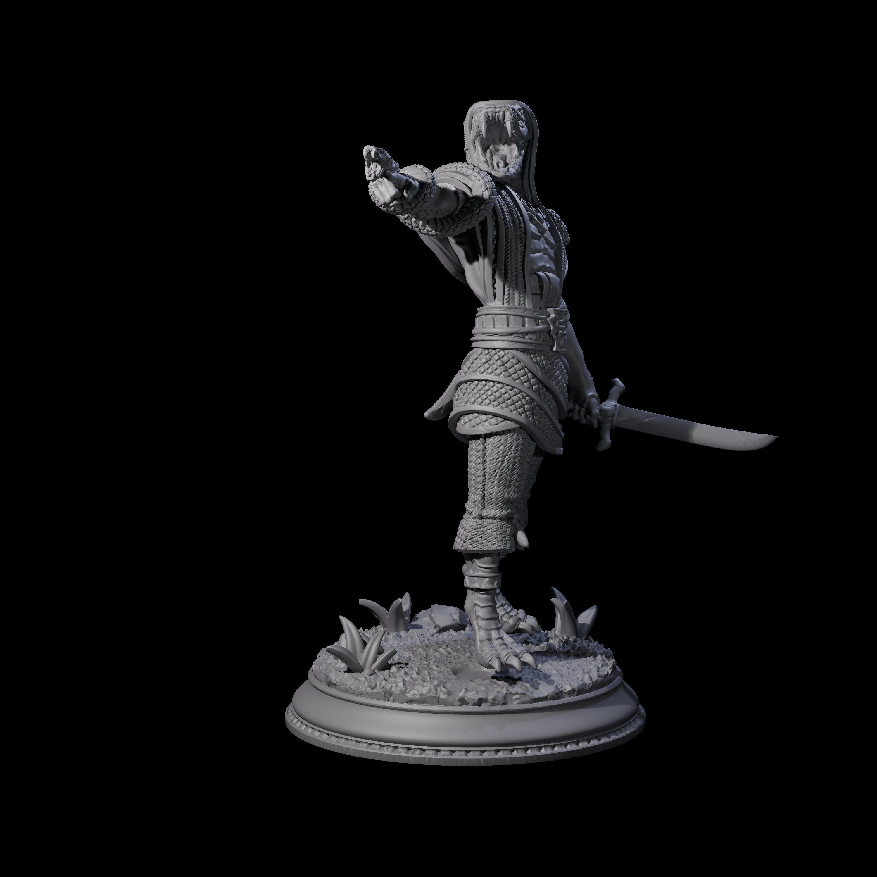 Hissing Cultist A Miniature for Dungeons and Dragons, Pathfinder or other TTRPGs