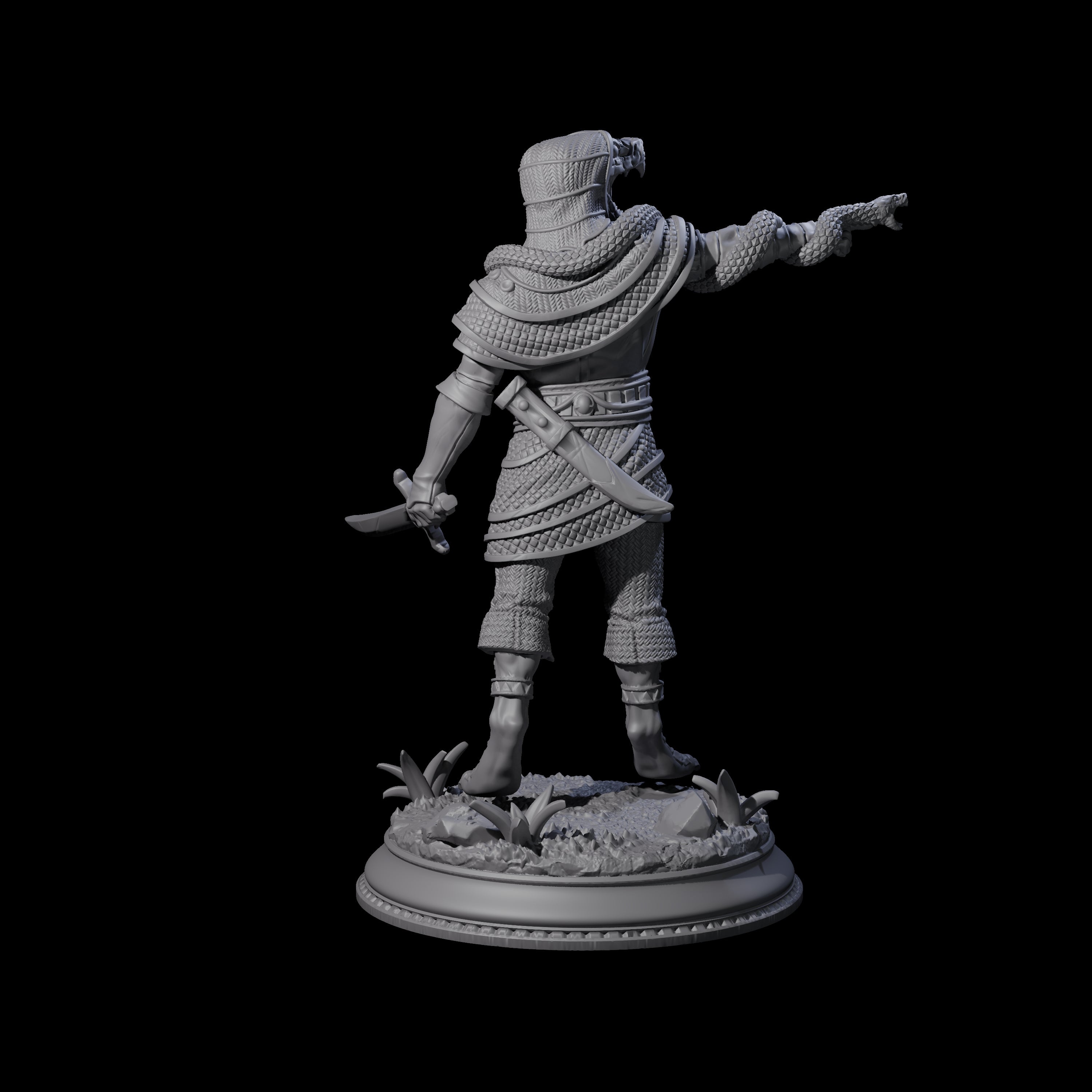 Hissing Cultist A Miniature for Dungeons and Dragons, Pathfinder or other TTRPGs