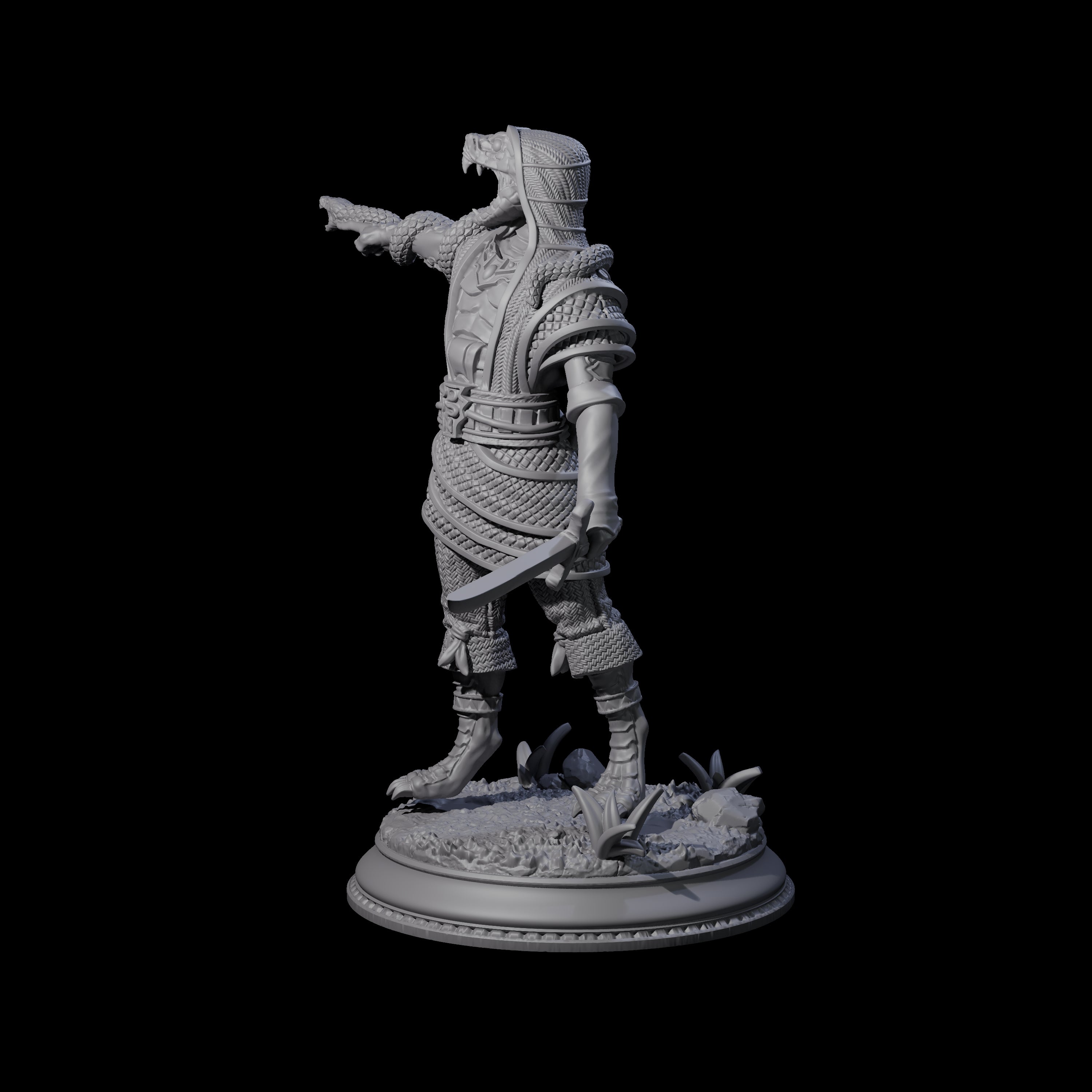 Hissing Cultist A Miniature for Dungeons and Dragons, Pathfinder or other TTRPGs