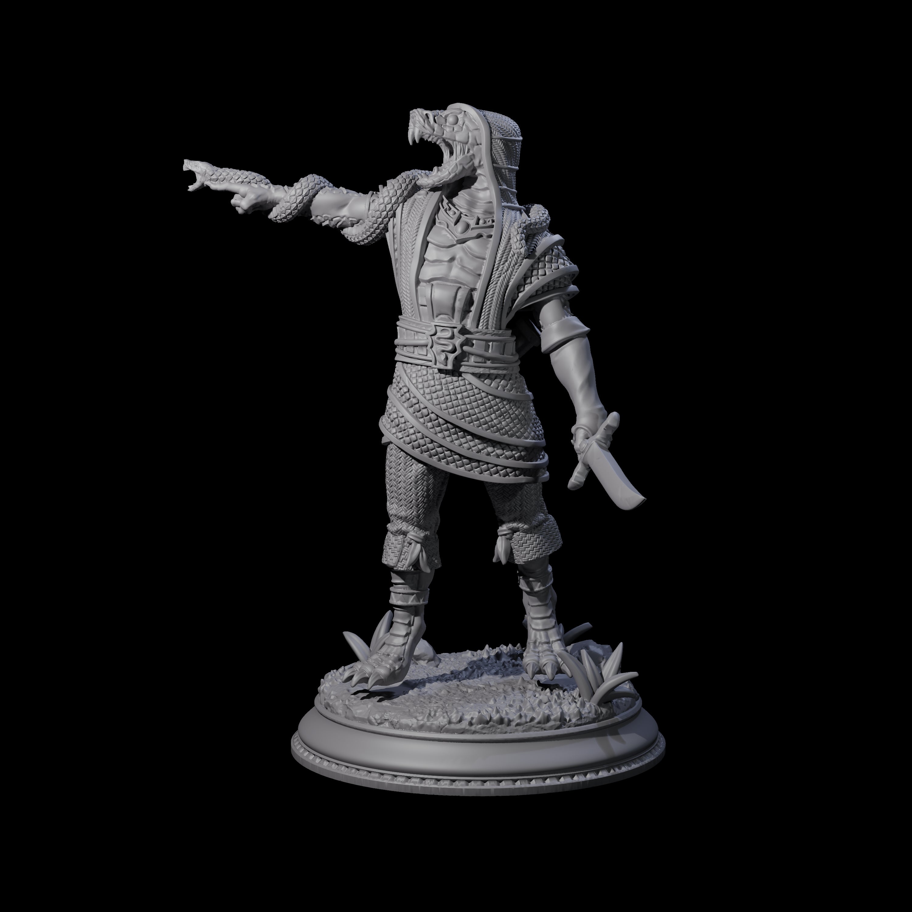 Hissing Cultist A Miniature for Dungeons and Dragons, Pathfinder or other TTRPGs
