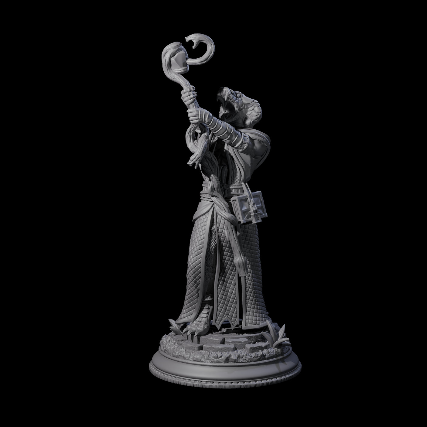 Hissing Cultist B Miniature for Dungeons and Dragons, Pathfinder or other TTRPGs