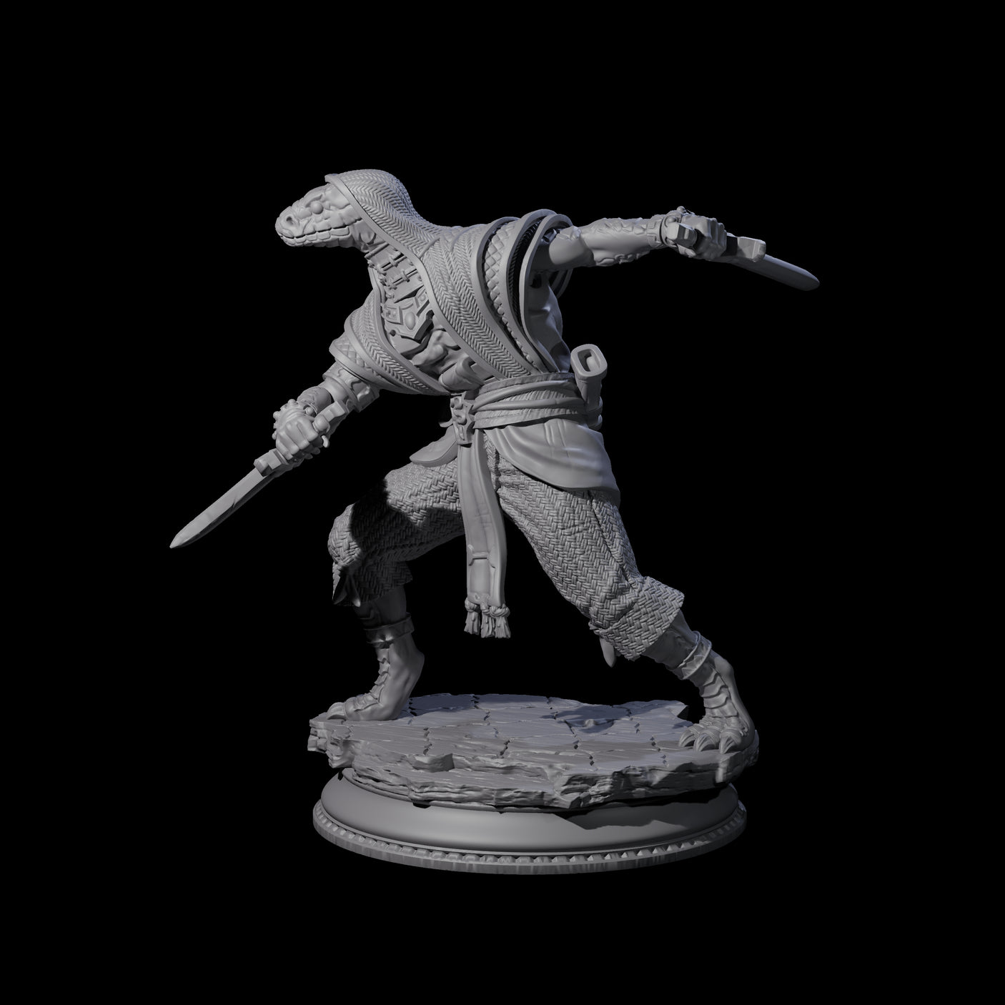 Hissing Cultist C Miniature for Dungeons and Dragons, Pathfinder or other TTRPGs
