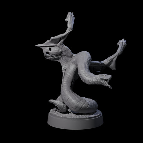 Hissing Flying Snake A Miniature for Dungeons and Dragons, Pathfinder or other TTRPGs