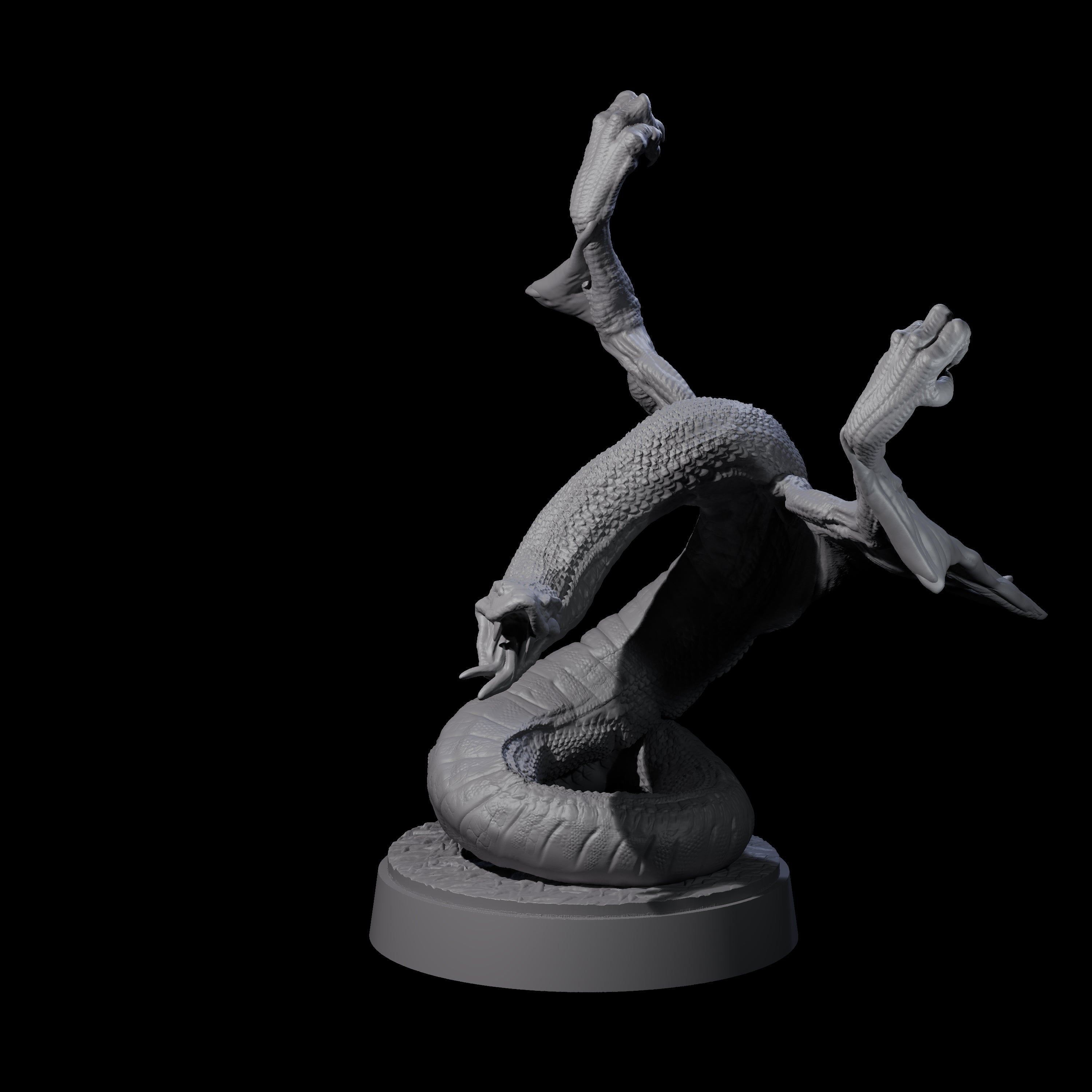 Hissing Flying Snake A Miniature for Dungeons and Dragons, Pathfinder or other TTRPGs