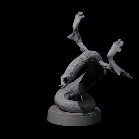 Hissing Flying Snake A Miniature for Dungeons and Dragons, Pathfinder or other TTRPGs