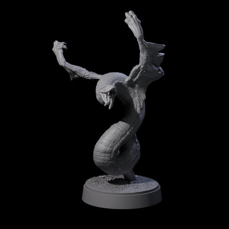 Hissing Flying Snake B Miniature for Dungeons and Dragons, Pathfinder or other TTRPGs