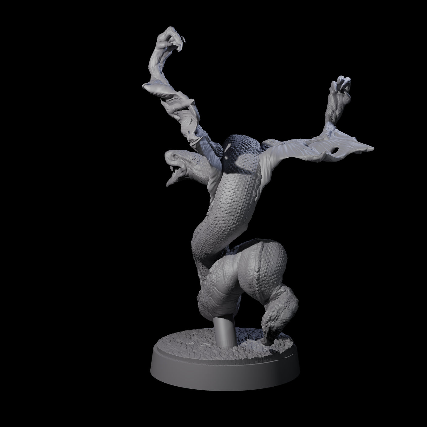 Hissing Flying Snake B Miniature for Dungeons and Dragons, Pathfinder or other TTRPGs