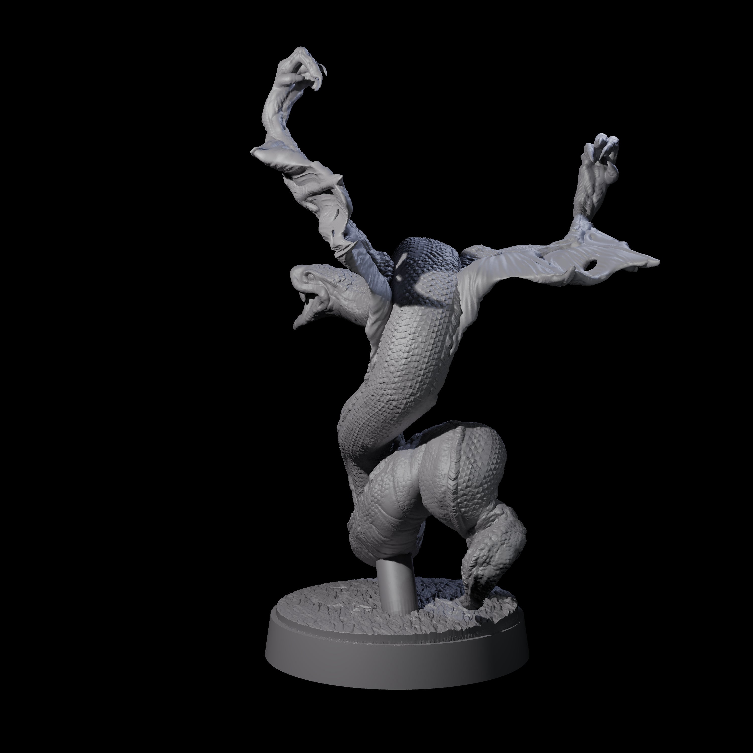 Hissing Flying Snake B Miniature for Dungeons and Dragons, Pathfinder or other TTRPGs