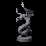 Hissing Flying Snake B Miniature for Dungeons and Dragons, Pathfinder or other TTRPGs