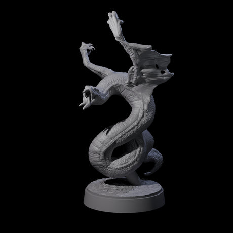 Hissing Flying Snake B Miniature for Dungeons and Dragons, Pathfinder or other TTRPGs