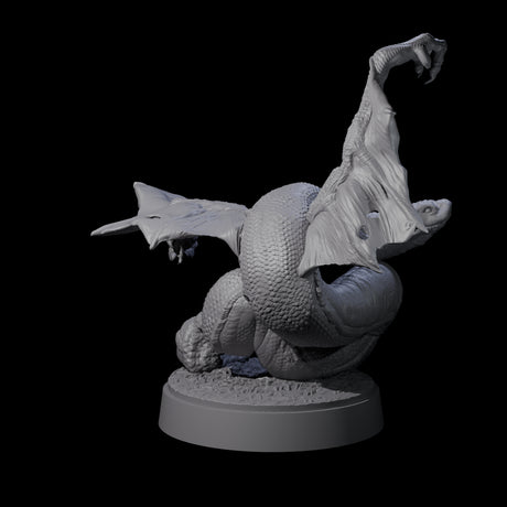 Hissing Flying Snake C Miniature for Dungeons and Dragons, Pathfinder or other TTRPGs