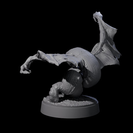 Hissing Flying Snake C Miniature for Dungeons and Dragons, Pathfinder or other TTRPGs