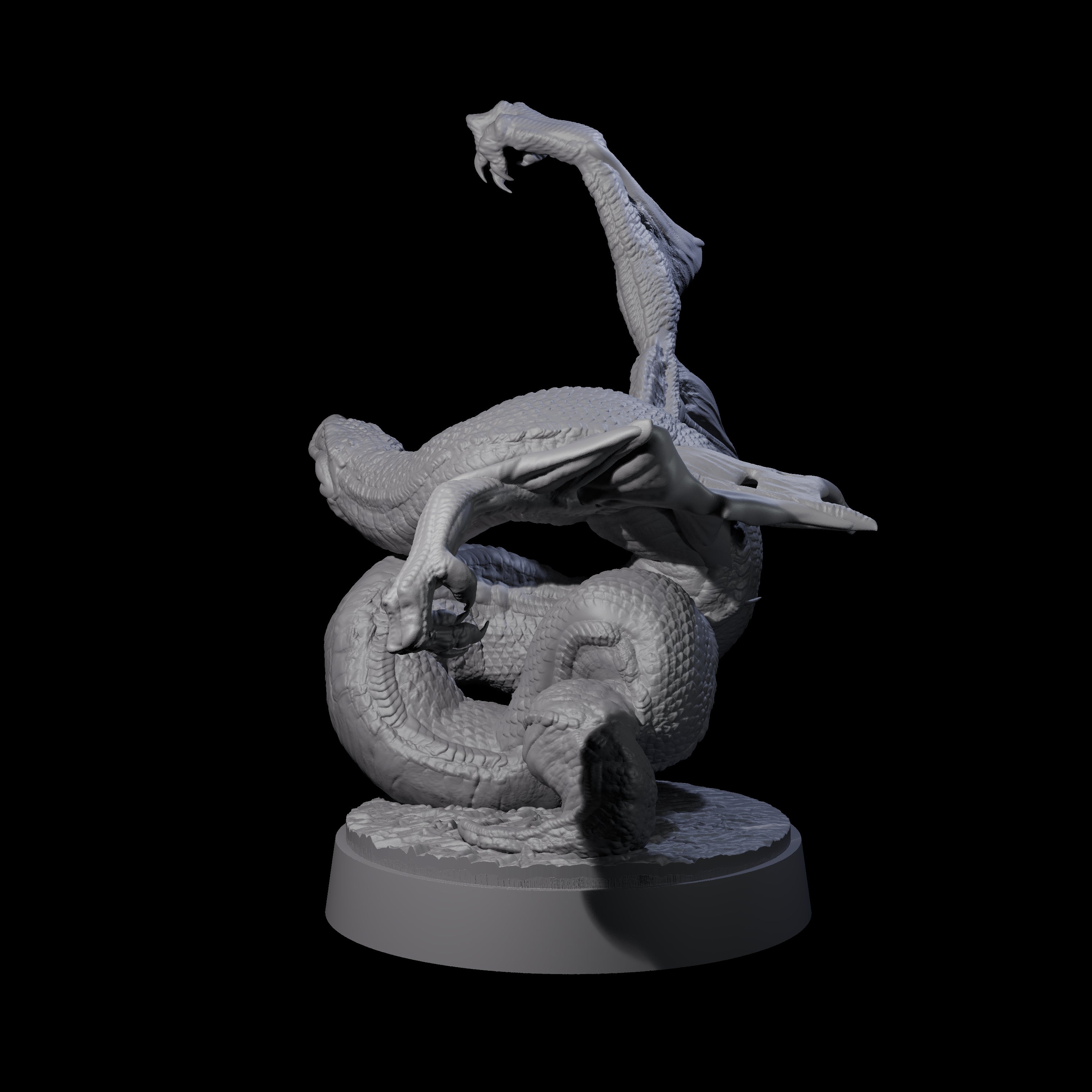 Hissing Flying Snake C Miniature for Dungeons and Dragons, Pathfinder or other TTRPGs