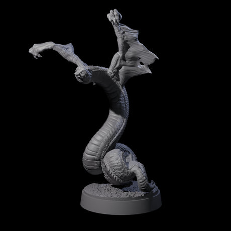 Hissing Flying Snake D Miniature for Dungeons and Dragons, Pathfinder or other TTRPGs