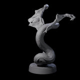 Hissing Flying Snake D Miniature for Dungeons and Dragons, Pathfinder or other TTRPGs