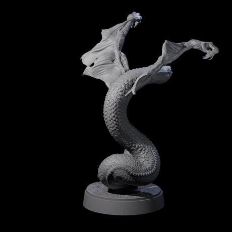 Hissing Flying Snake D Miniature for Dungeons and Dragons, Pathfinder or other TTRPGs
